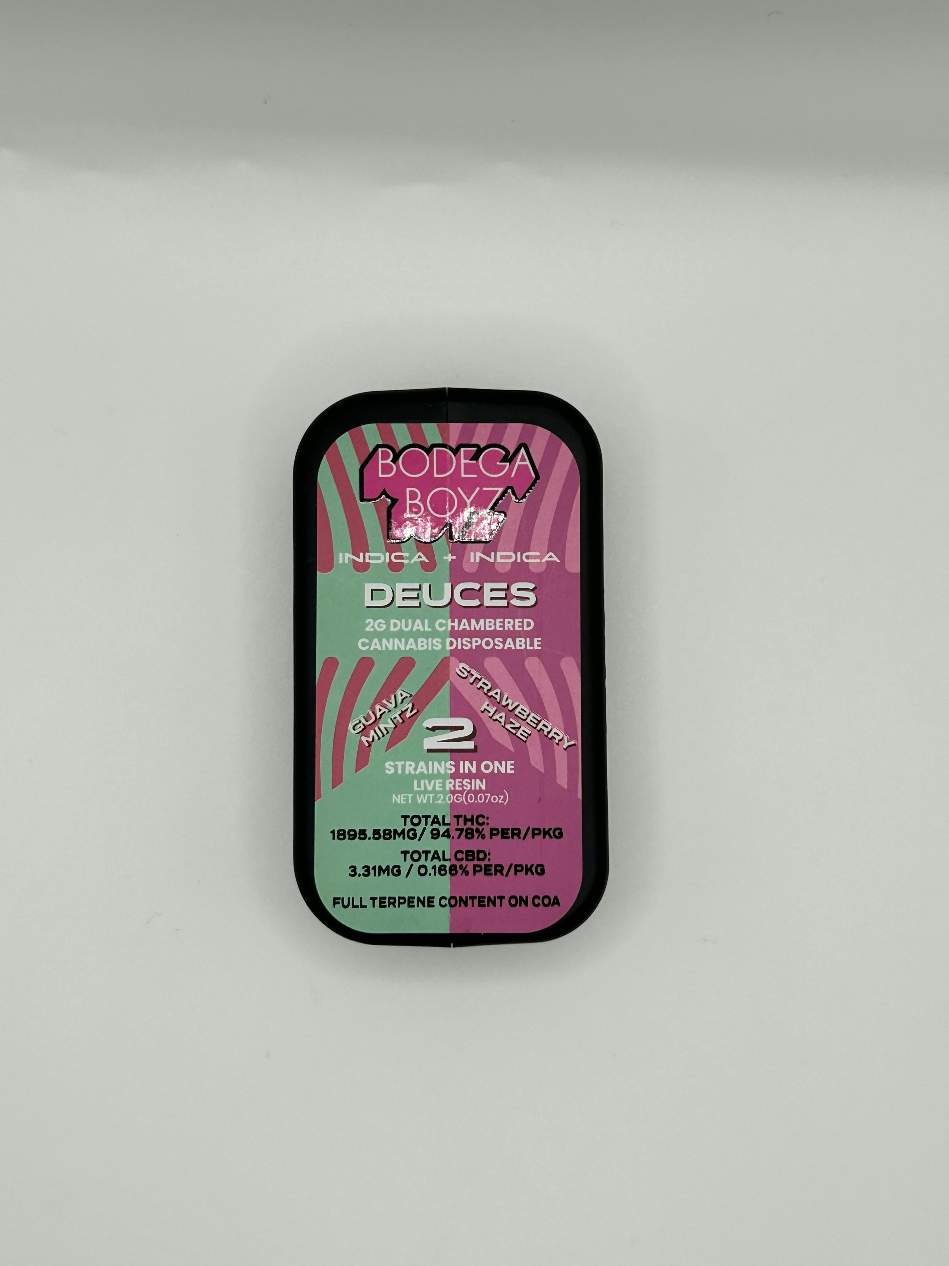 Photo of Bodega Boys – Deuces AIO Vape Pen – Guava Mintz x Strawberry Haze