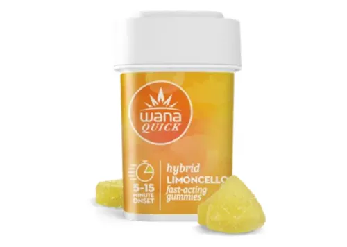 Wana ‘ QUICK ‘ | Limoncello | Nano-Encapsulated | 10mg THC Gummies | 10pk-1