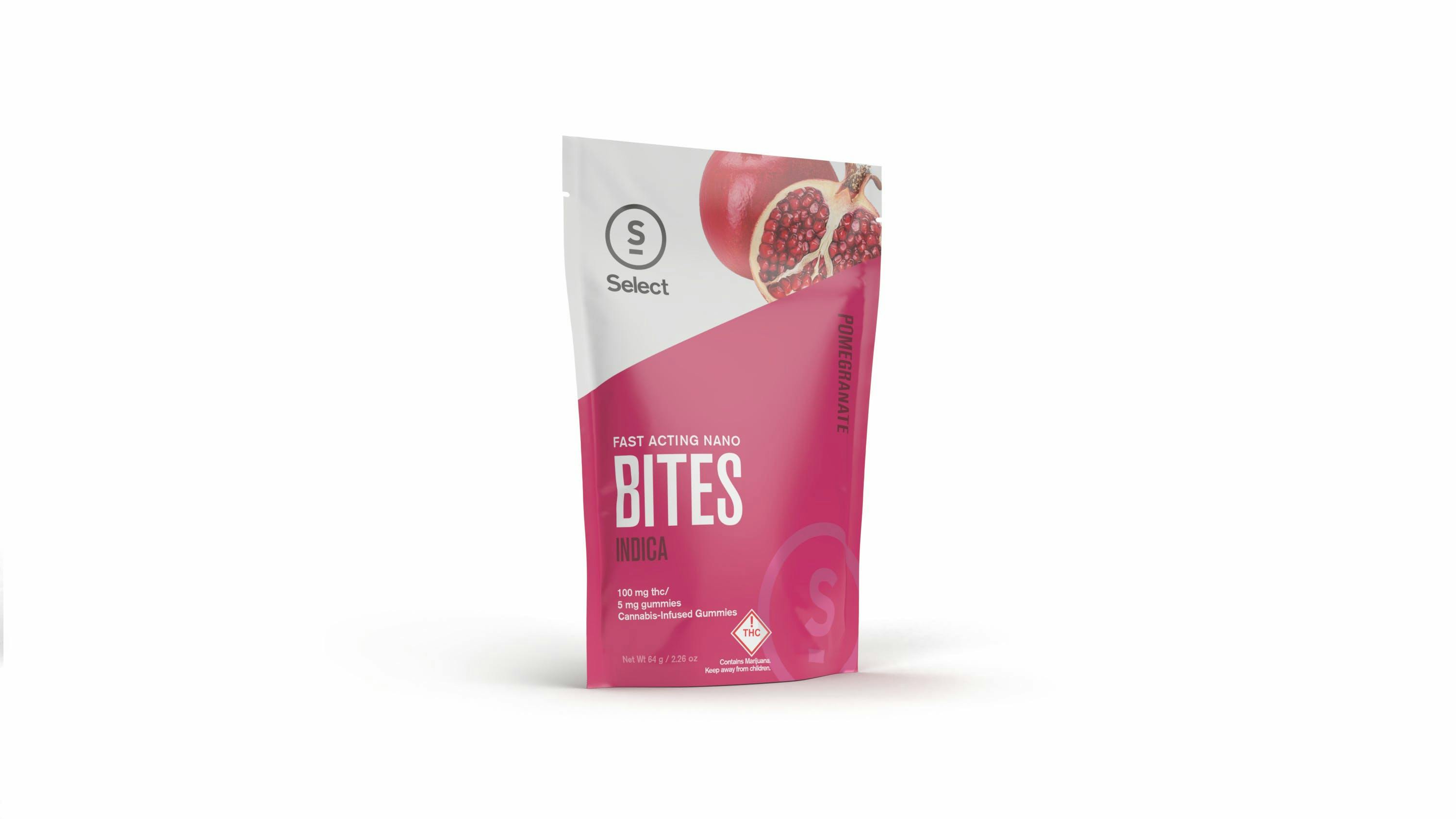 Nano Bites Pomegranate 100mg (5mg Bites) | Curaleaf