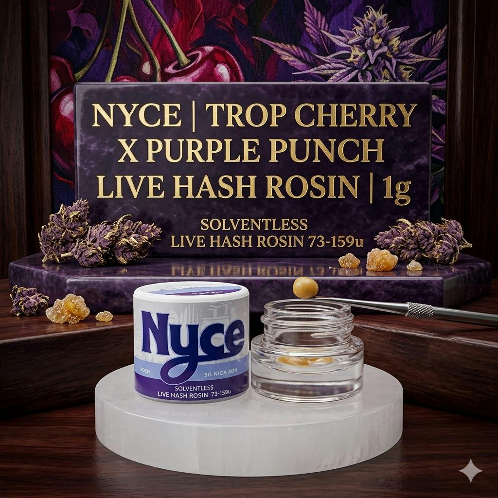 Product Nyce | Trop Cherry x Purple Punch | Live Hash Rosin | 1g