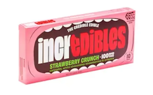 Strawberry Crunch – Chocolate Bar (100mg)-active