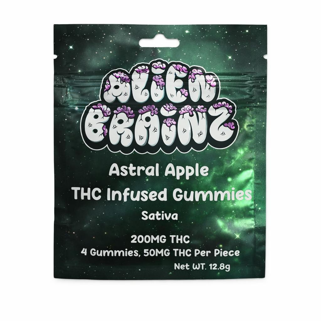 Alien Brainz - 200mg Gummies - Astral Apple