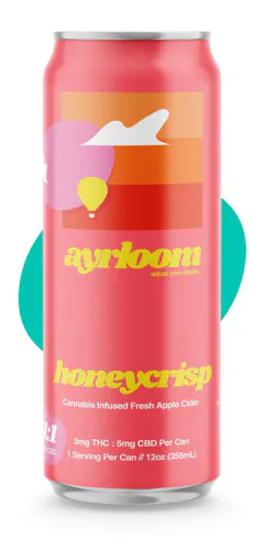 Ayrloom Honeycrisp Cider 1:1 (THC:CBD) Fast Acting Beverage 5mg Single-1