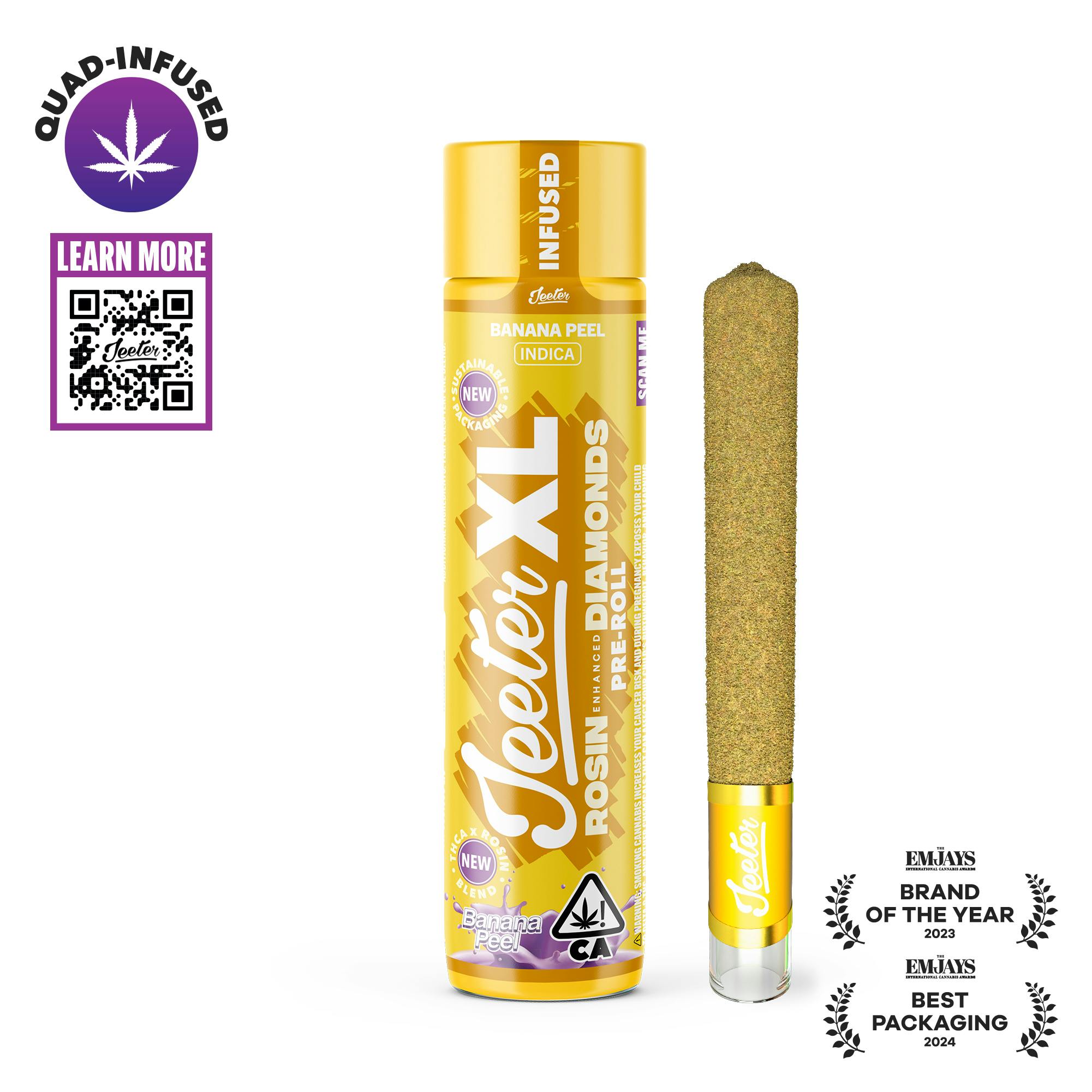 Product: Banana Peel Jeeter XL Infused Pre-Roll | 2g