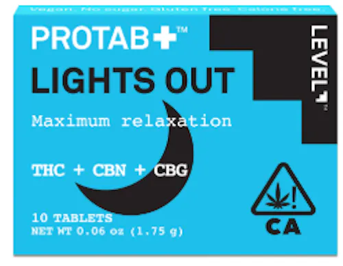 LEVEL | PROTAB + LIGHTS OUT | MAXIMUM RELAXATION TABLETS | 5PK (86.5MG)-active