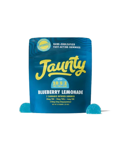 Jaunty Gummies | 10:5:2 THC:THCv:CBC 2PK | Blueberry Lemonade [H]-1