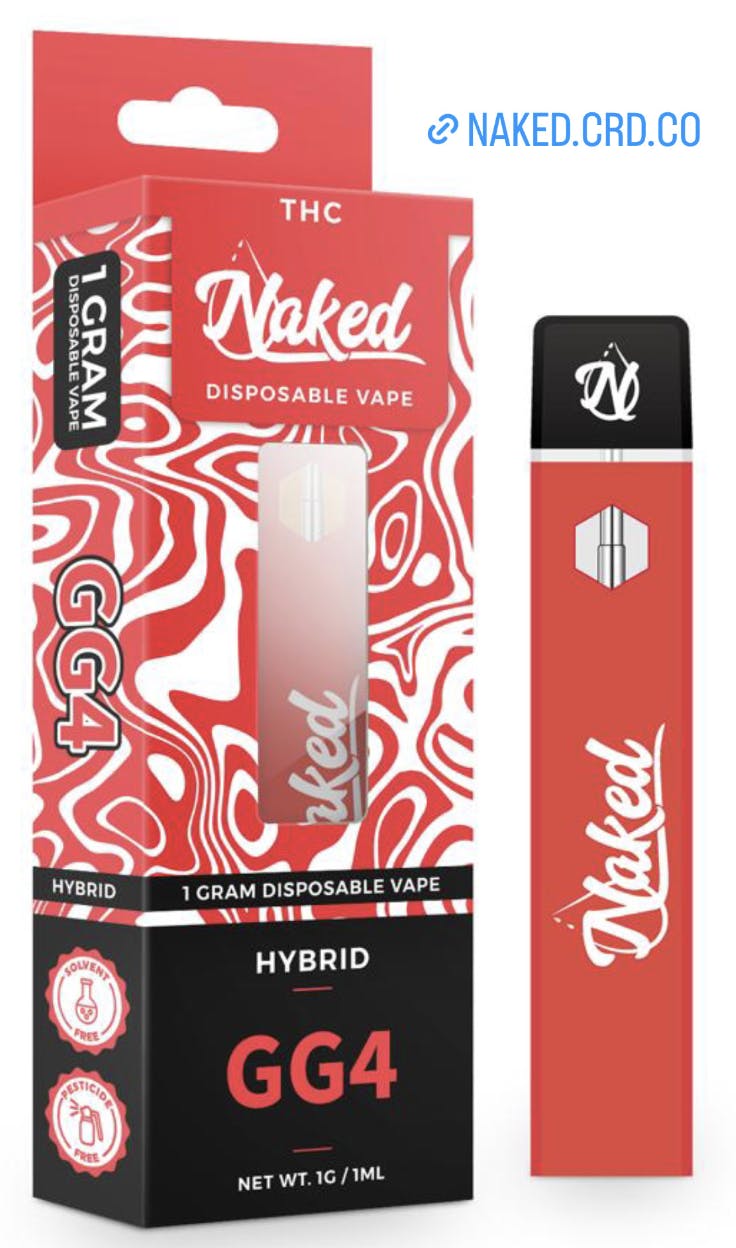 Product: Naked Extracts | Disposable Vape - Gorilla Glue #4 - 1g