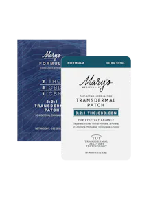 Mary's - 15mg THC 10mg CBD 5mg CBN Transdermal Patch - Formula