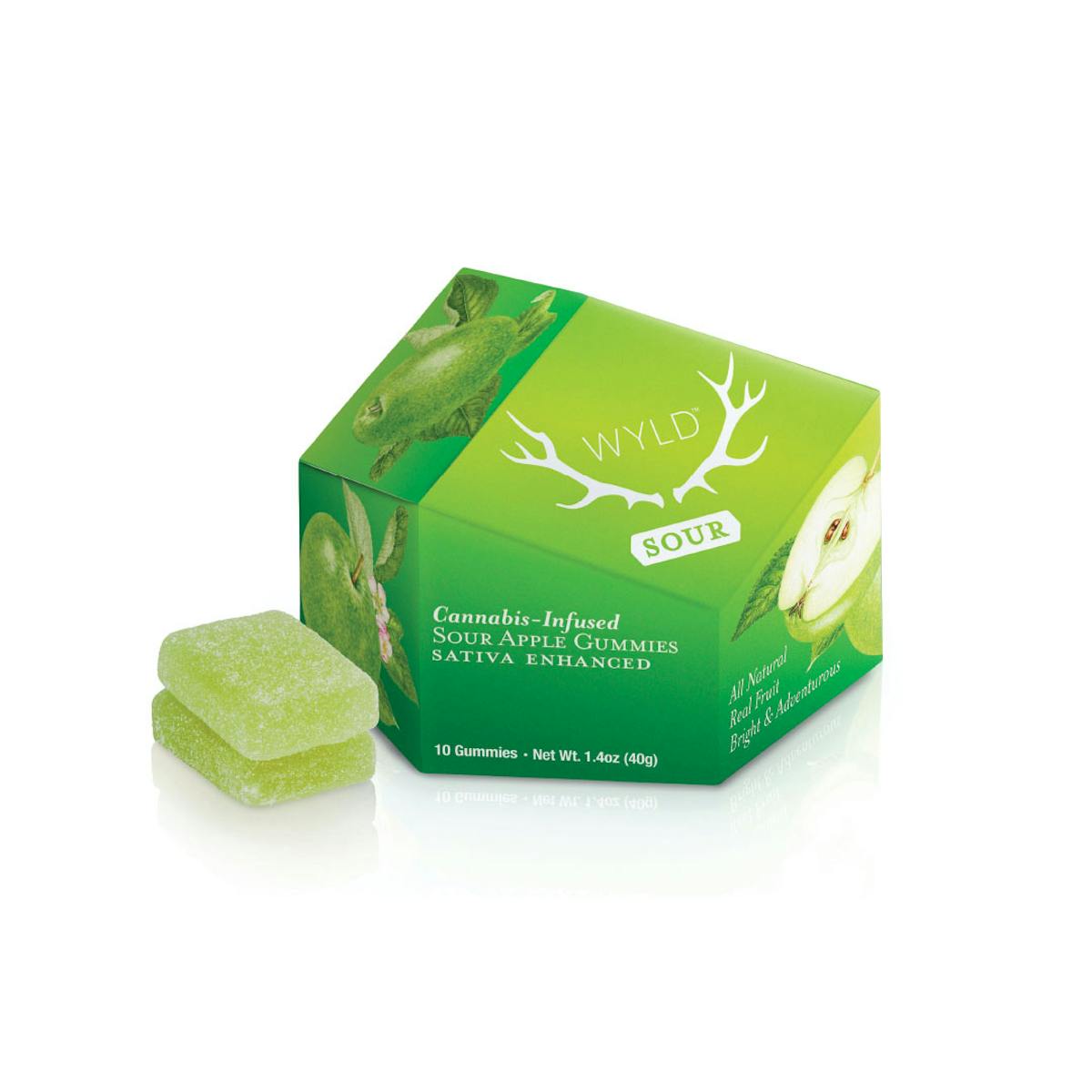 Photo of Wyld | Gummies | Sour Apple 100mg (Sativa)