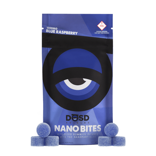  Dosd Nano Bites Blue Raspberry Gummy THC photo