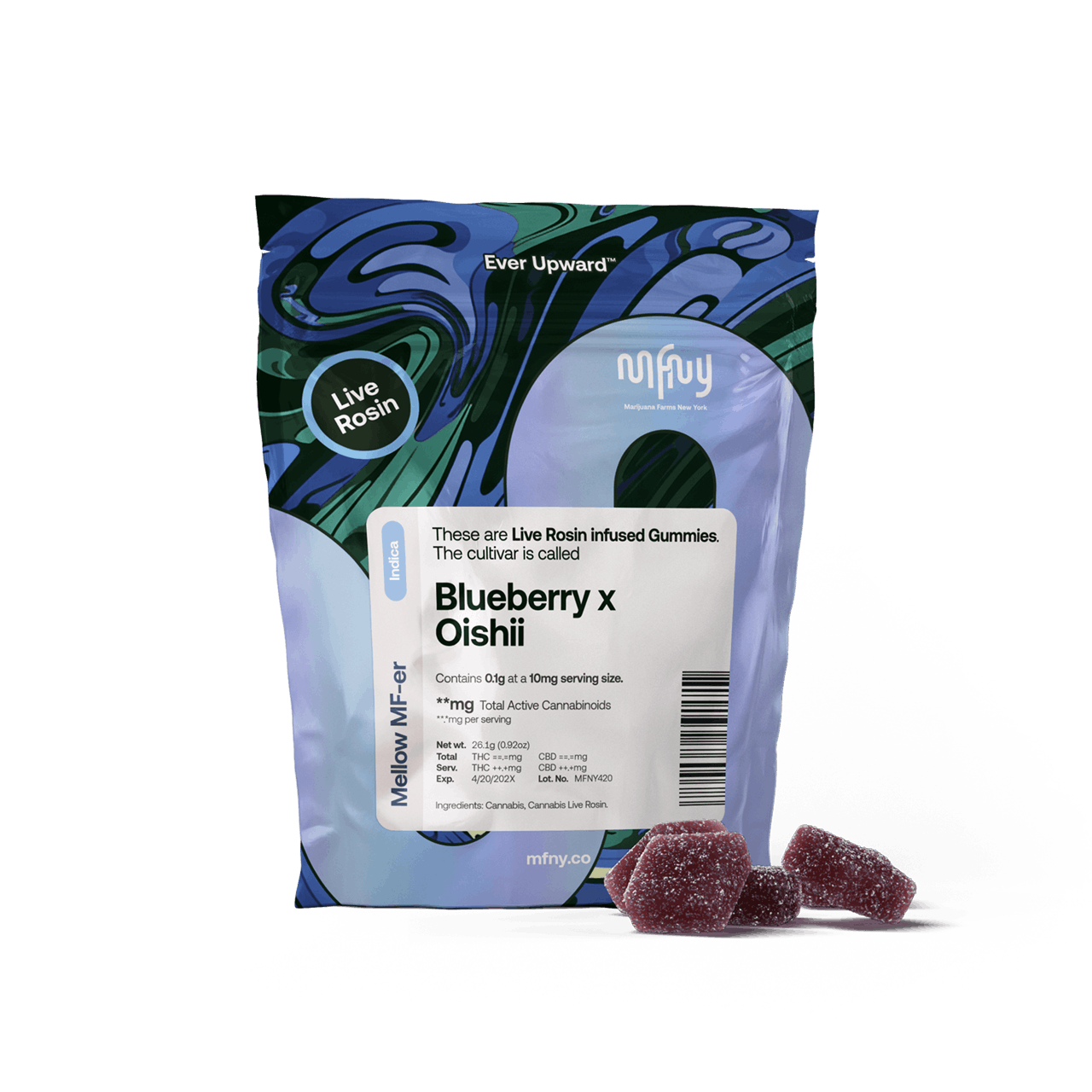 MFNY | Blueberry x Oishii | Live Rosin | 100mg | 10ct