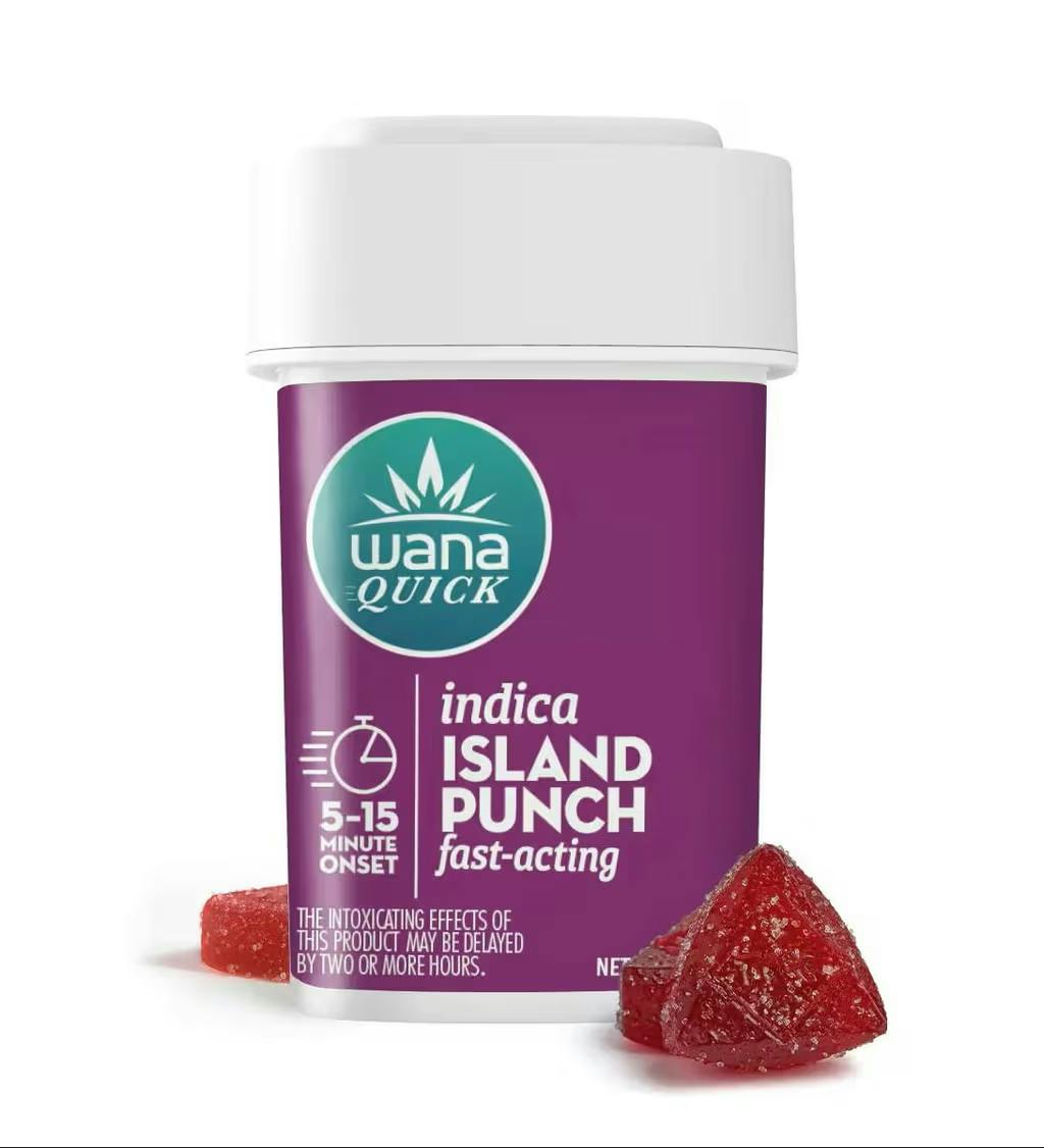 Wana Quick Island Punch 10pk 100mg Gummies