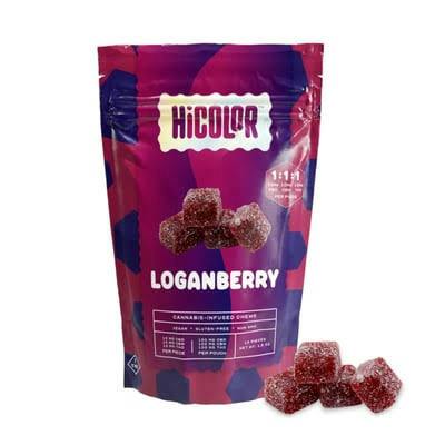 HiColor | Loganberry | CBN Gummies | 100mg | 10ct