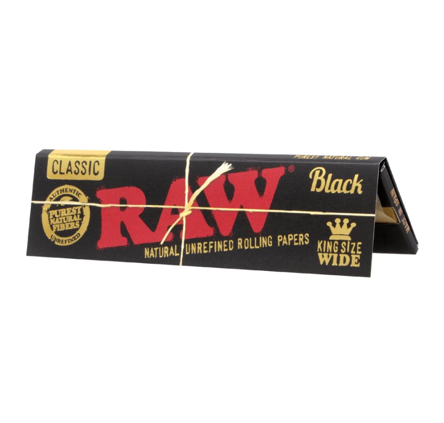 Product Raw - Classic Black Rolling Papers - King Size Wide