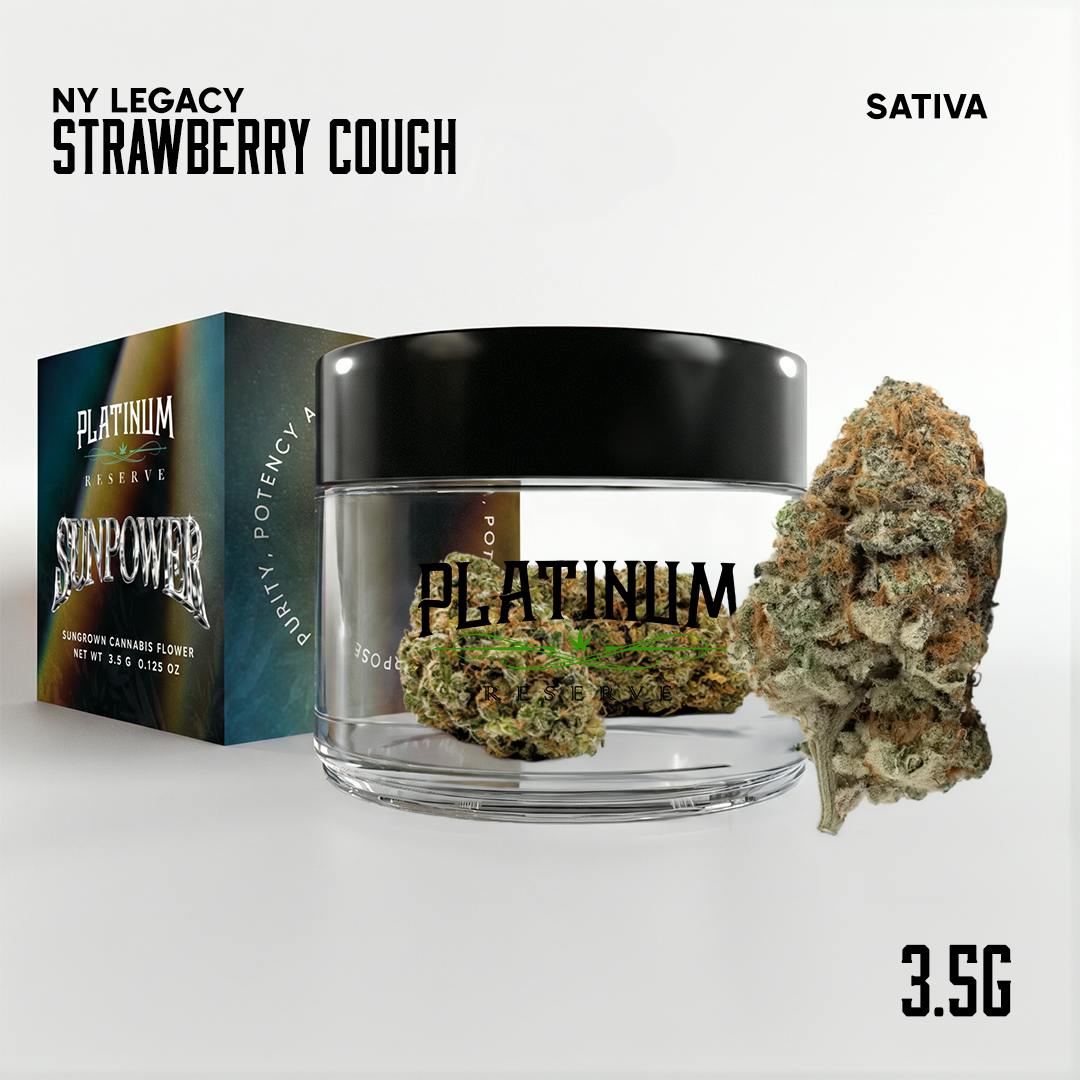 Platinum Reserve | Sun Grown Flower | Jar | Strawberry Cough