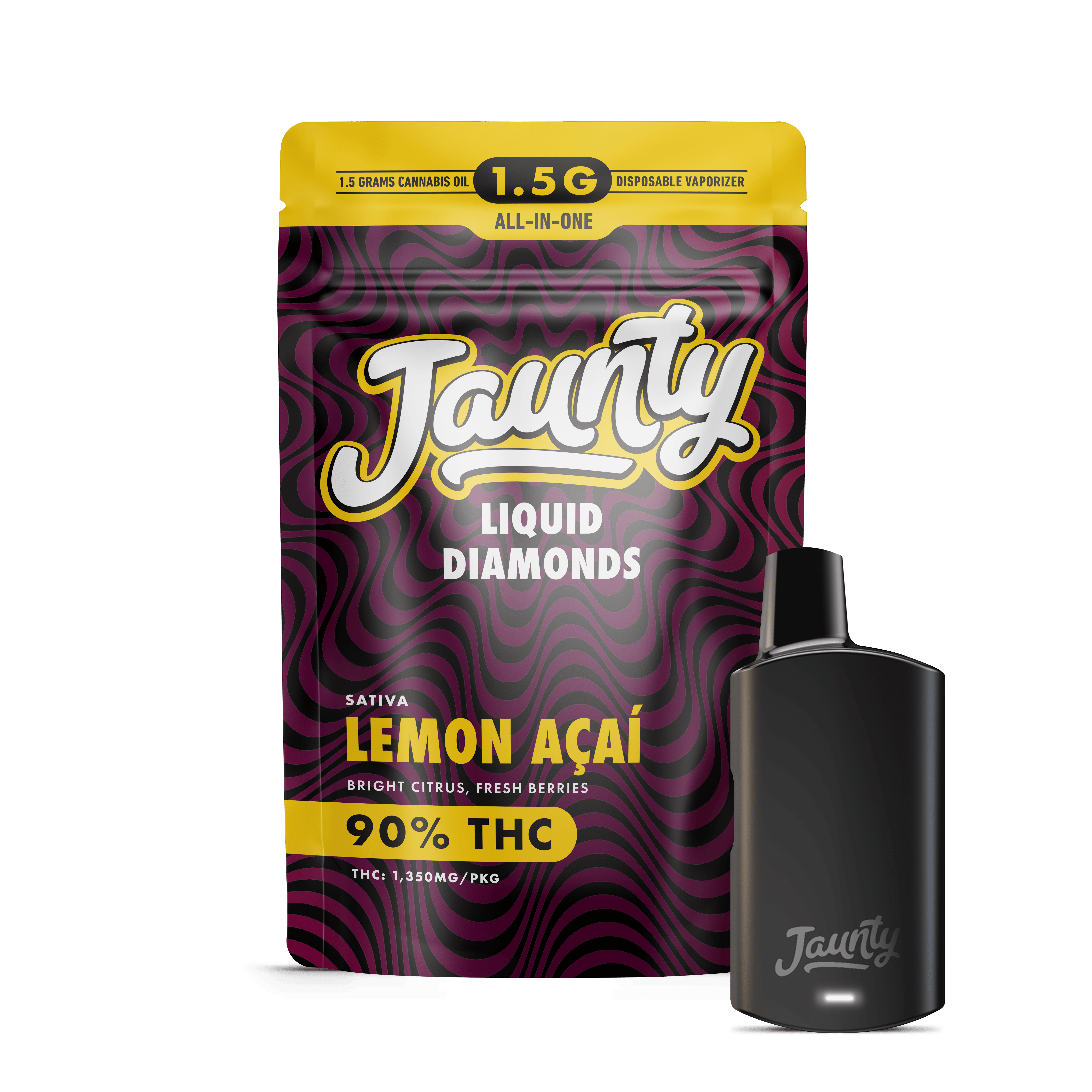Lemon Açaí | Liquid Diamonds | Sativa | AIO | 1.5g