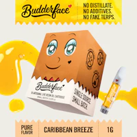 BUDDERFACE | Caribbean Breeze | 1G | Artisanal Live Resin 510 Disposable Cart - product image at King of Budz
