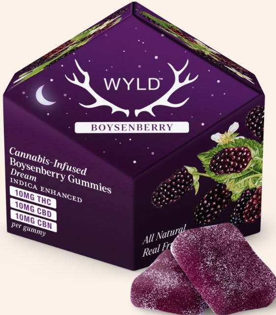 Wyld Gummies Dream | 1:1:1 THC/CBD/CBN 10 Pack | Boysenberry