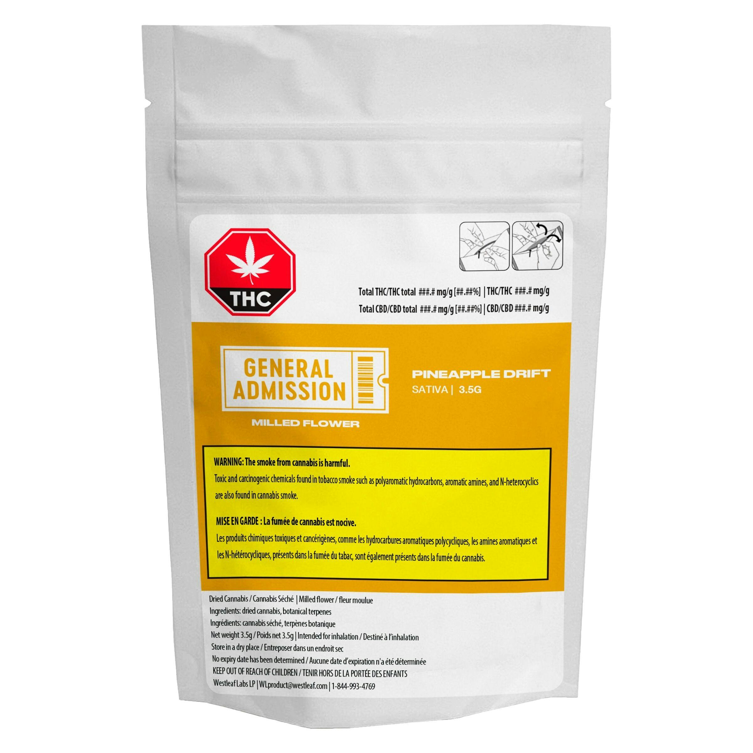 General Admission - Pineapple Drift Milled Flower