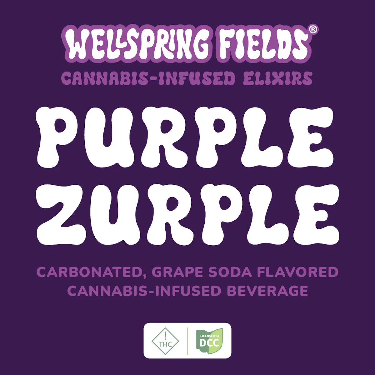 Purple Zurple Grape Soda Infused Elixir 12fl.oz Edibles