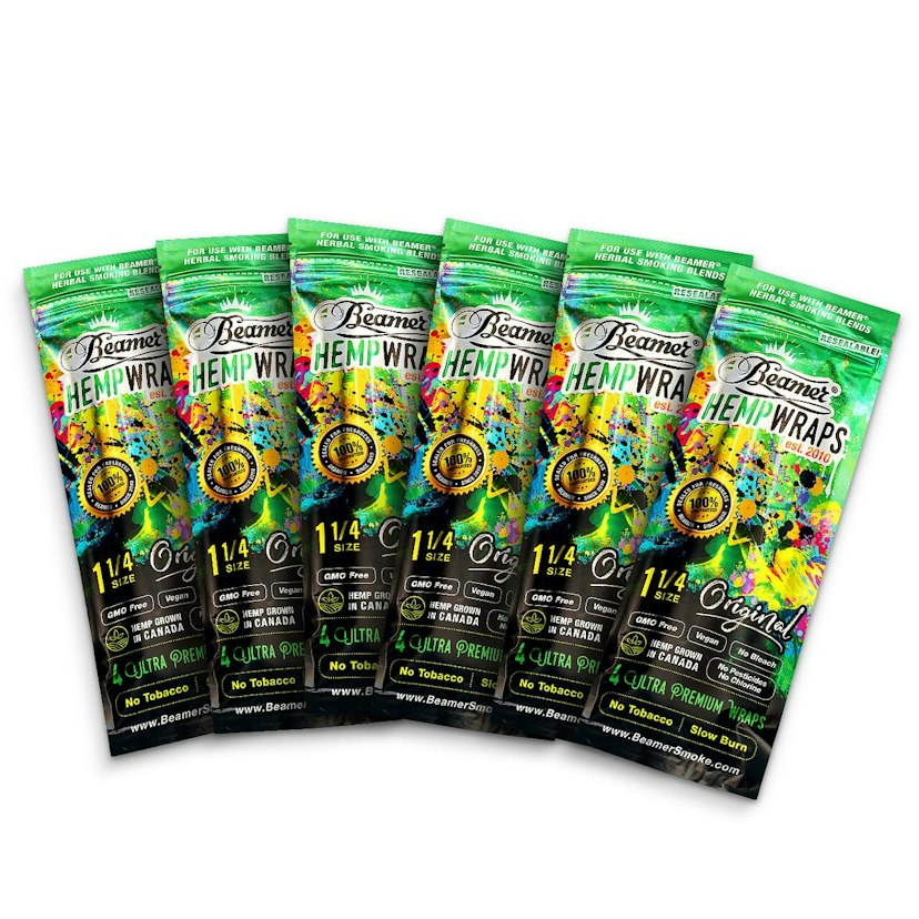 Beamer Hemp Wraps Vegan 4pk