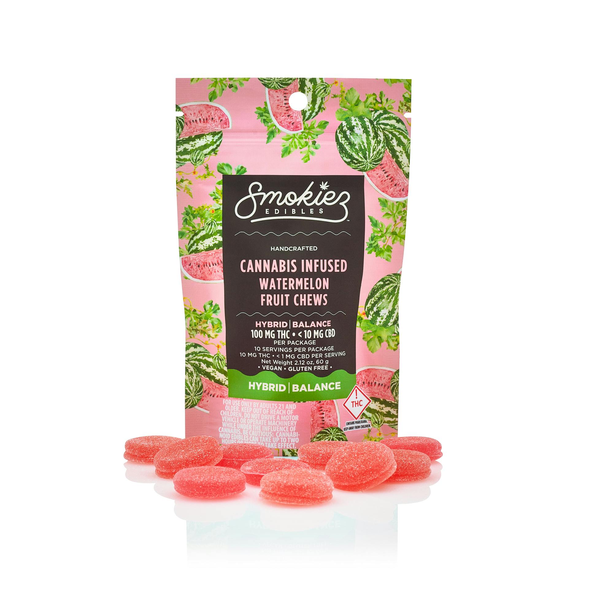Smokiez | 100mg THC Gummy | Sweet Watermelon