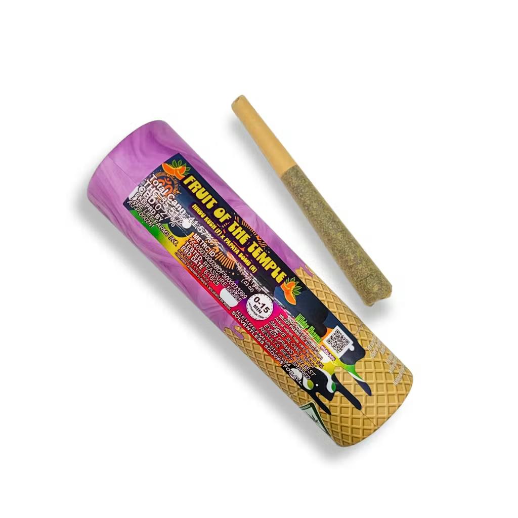 Ice Kream Hash - 1g Rosin Infused Preroll - Fruit of the Temple