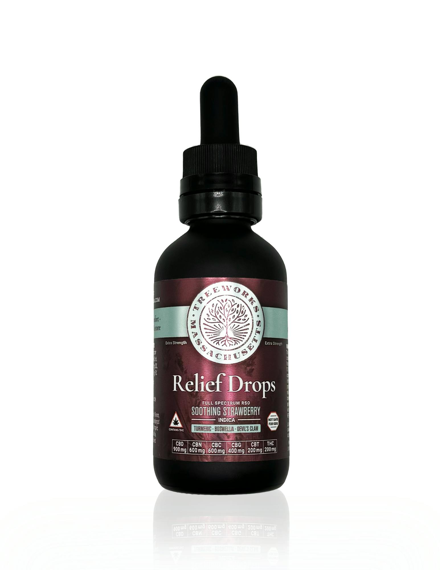Relief Drops | Tincture | 60ml | 200mg THC | by Treeworks - CNA Stores