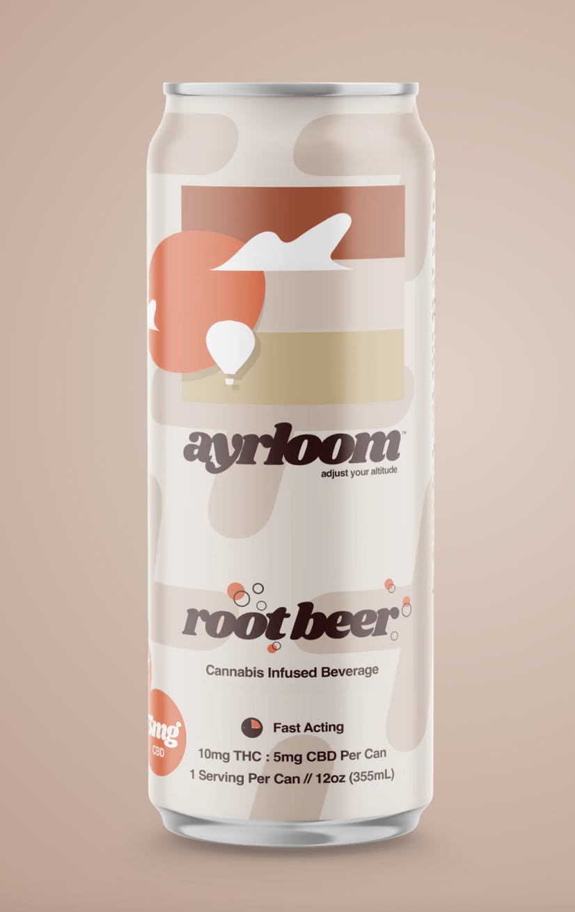 Ayrloom UP | Root Beer | Infused Beverage | 2:1 10mg THC 5mg CBD V,GF