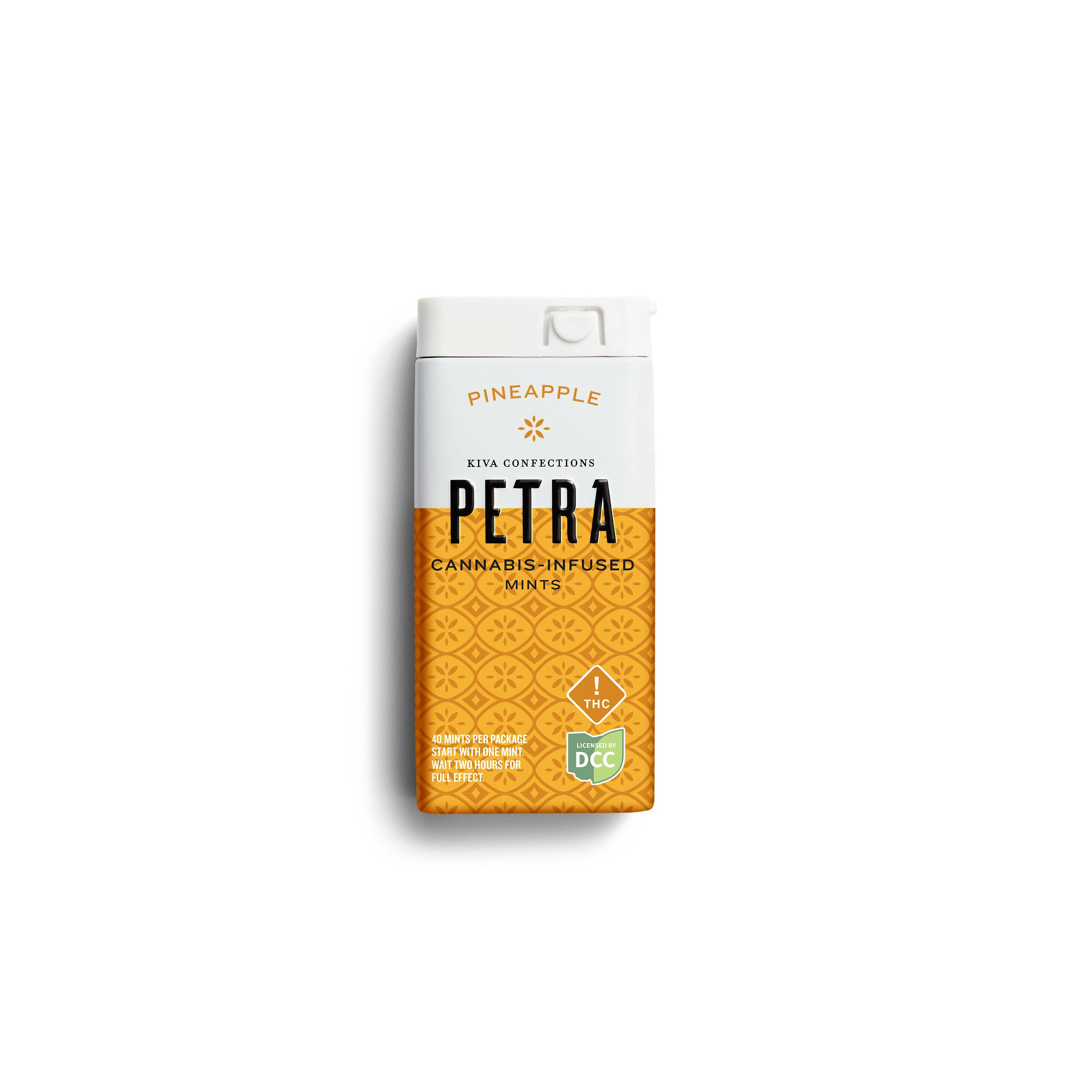 Petra - Pineapple | Infused Mints 110mg 40pk | Backroad Wellness