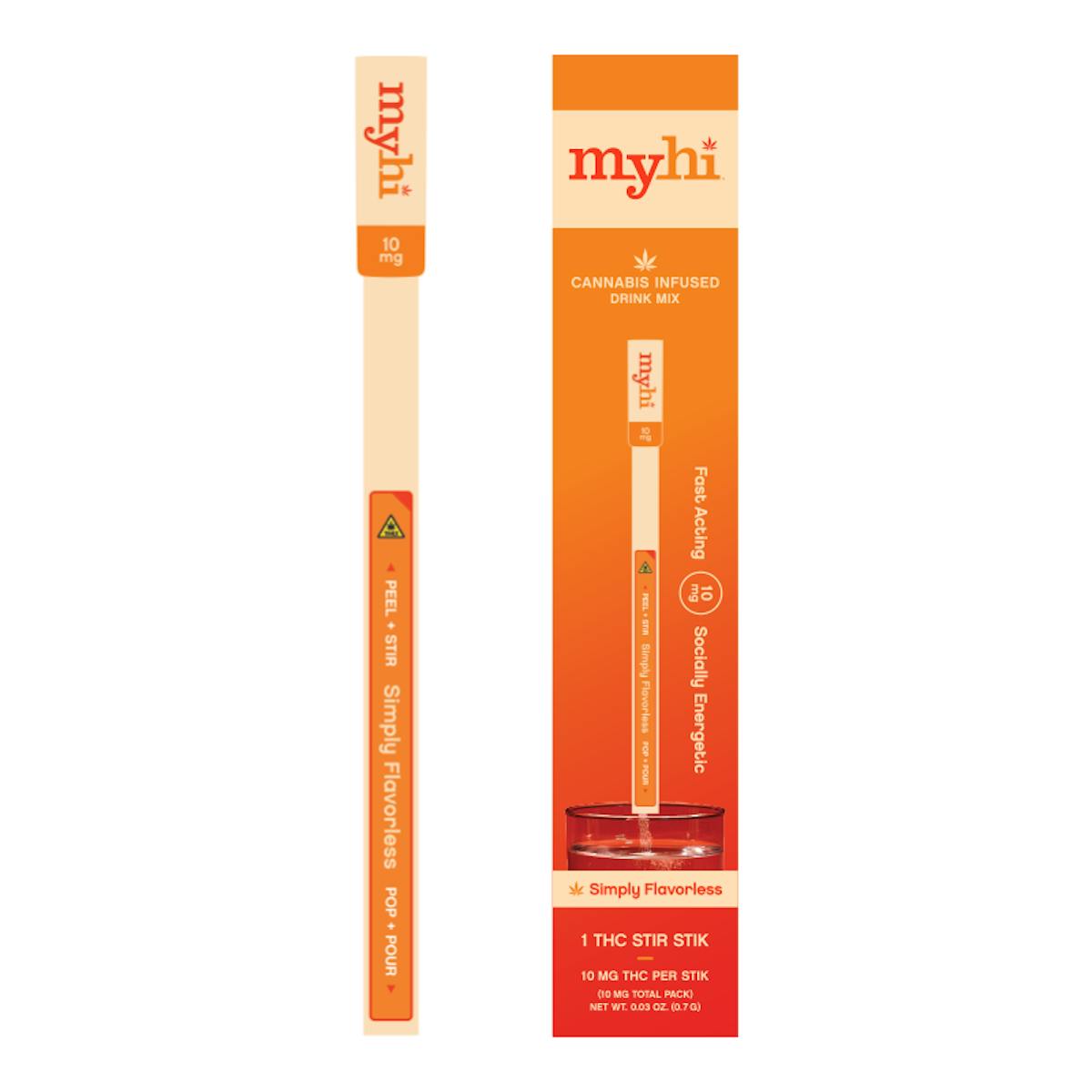 Photo of MYHI | Single Simply Flavorless 1 THC STIR STIK