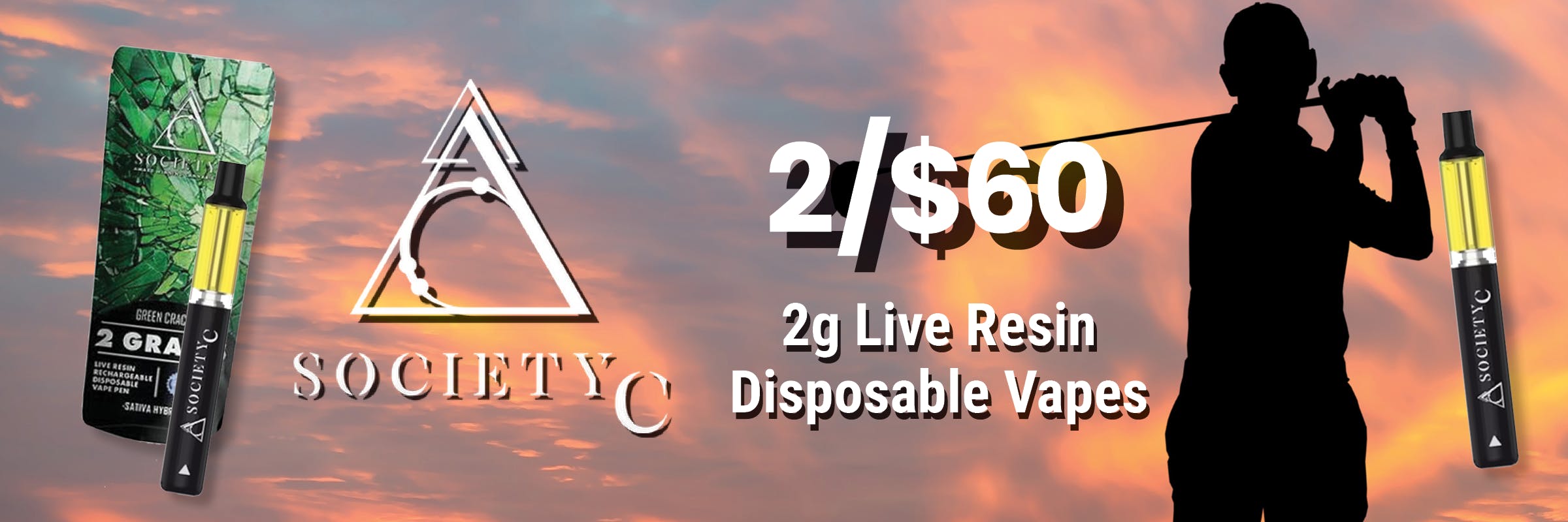 society c 2g live resin vape disposable 