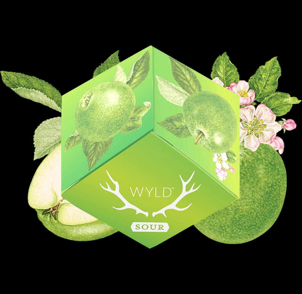 Product Wyld | Sour Apple | Sativa Enhanced Gummies | 10ct | 100mg
