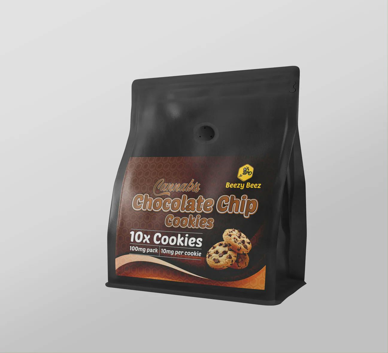 Beezy Beez THC Fresh Chocolate Chip Cookies 100mg