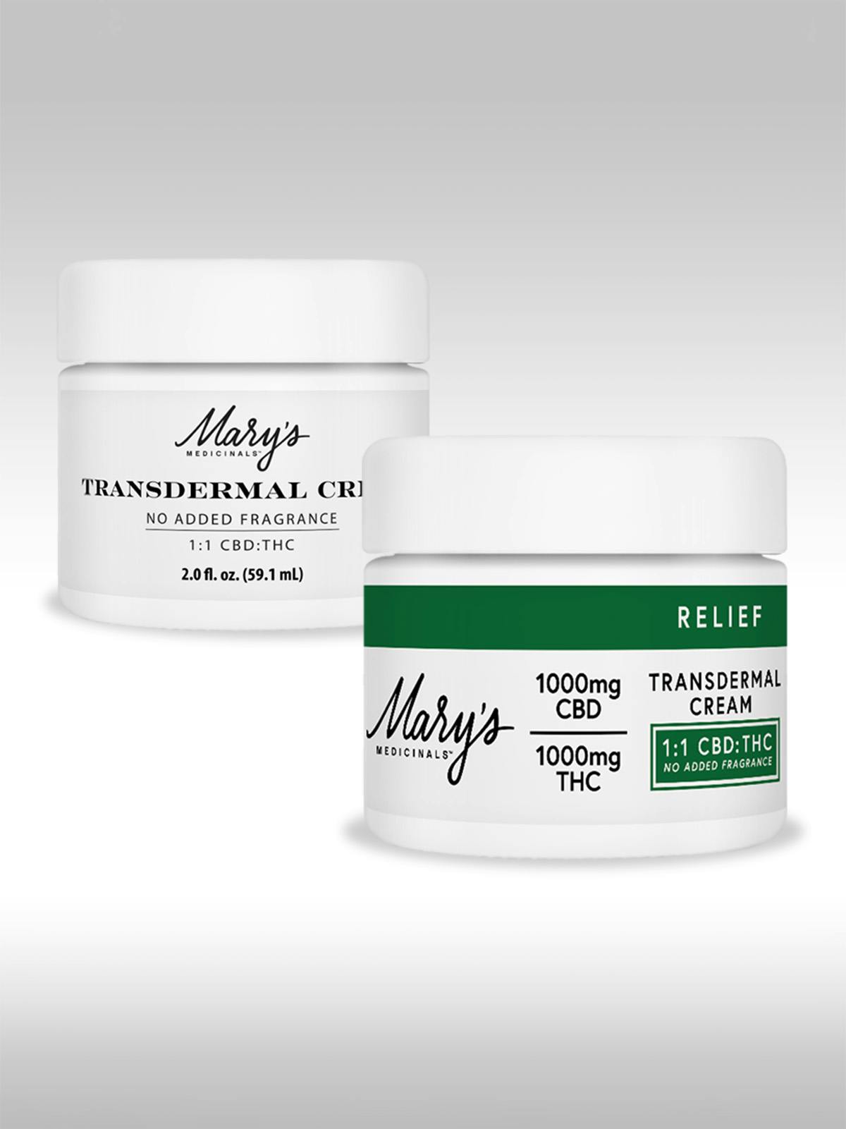 Product: Mary's Medicinals | Relief | Fragrance Free Transdermal Infused Topical CBD: THC | 2oz