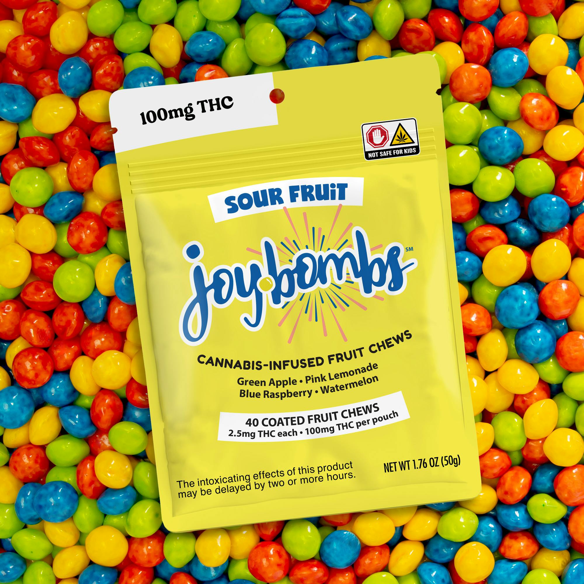 Joyibles Joybombs Sour Fruit (40pk) 100MG