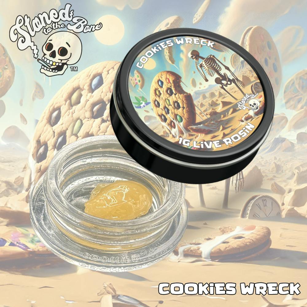 Stoned to the Bone | Cookies Wreck | Live Rosin | 1g
