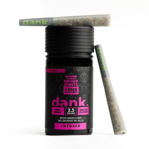 Dank | Infused Preroll 5PK | Pink Guava