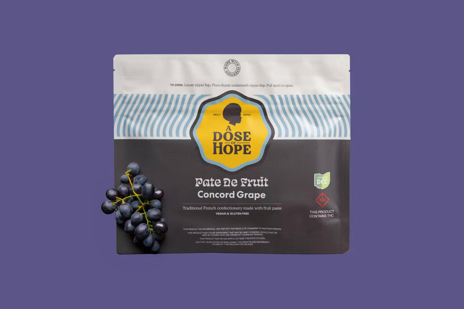 Grape - RSO Pate De Fruit 10pk 110mg