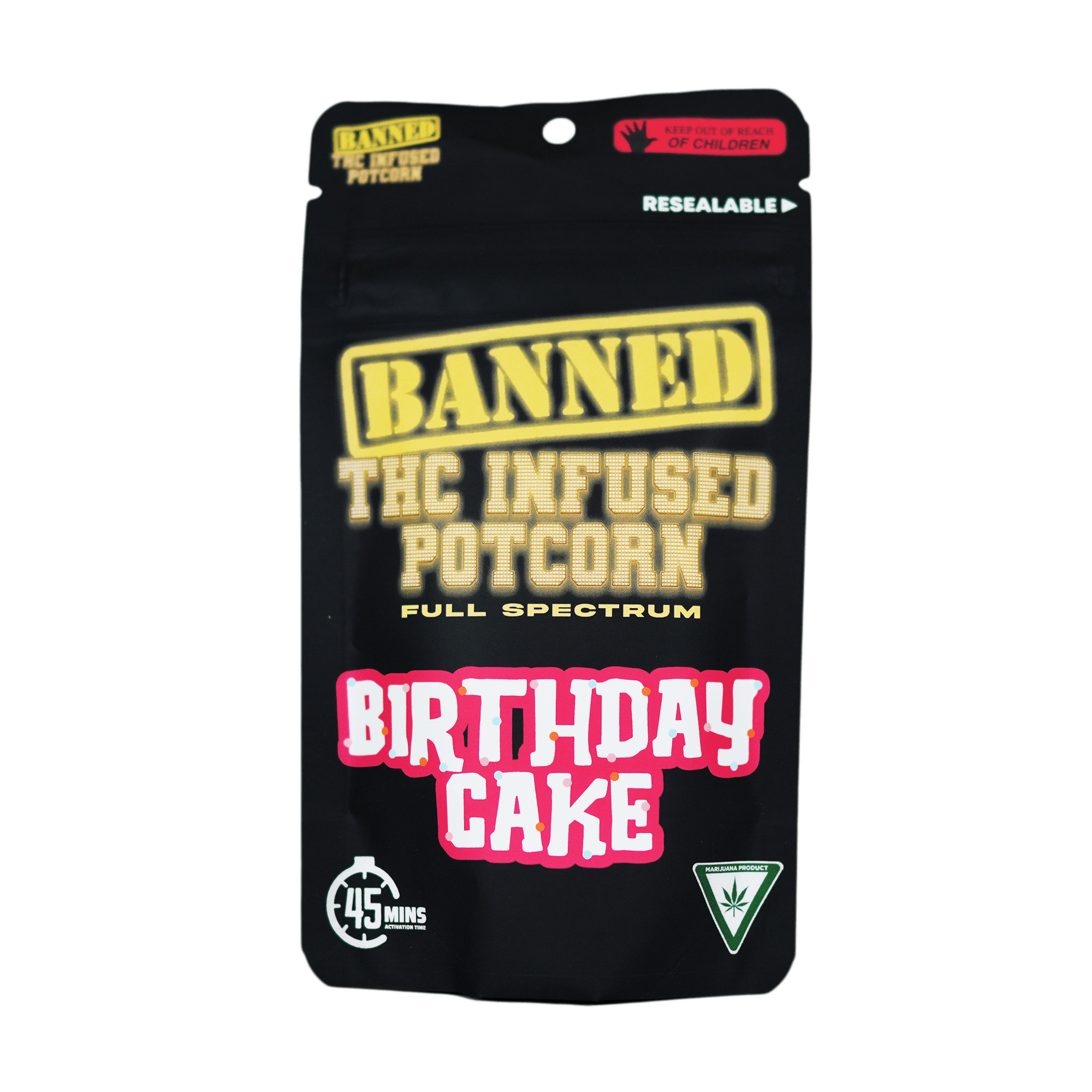 Banned - 200mg Potcorn - Birthday Cake