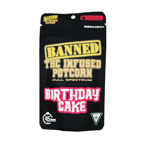 Banned - 200mg Potcorn - Birthday Cake