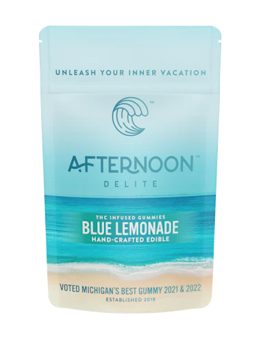 Afternoon Delite - 200mg Gummies - Blue Lemonade