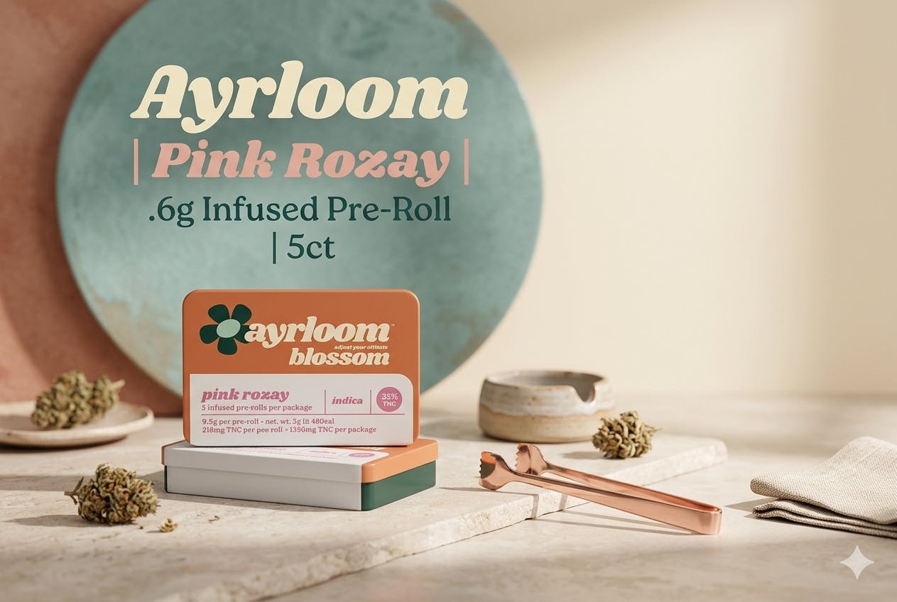 Product Ayrloom | Pink Rozay | .6g Infused Pre-Roll | 5ct