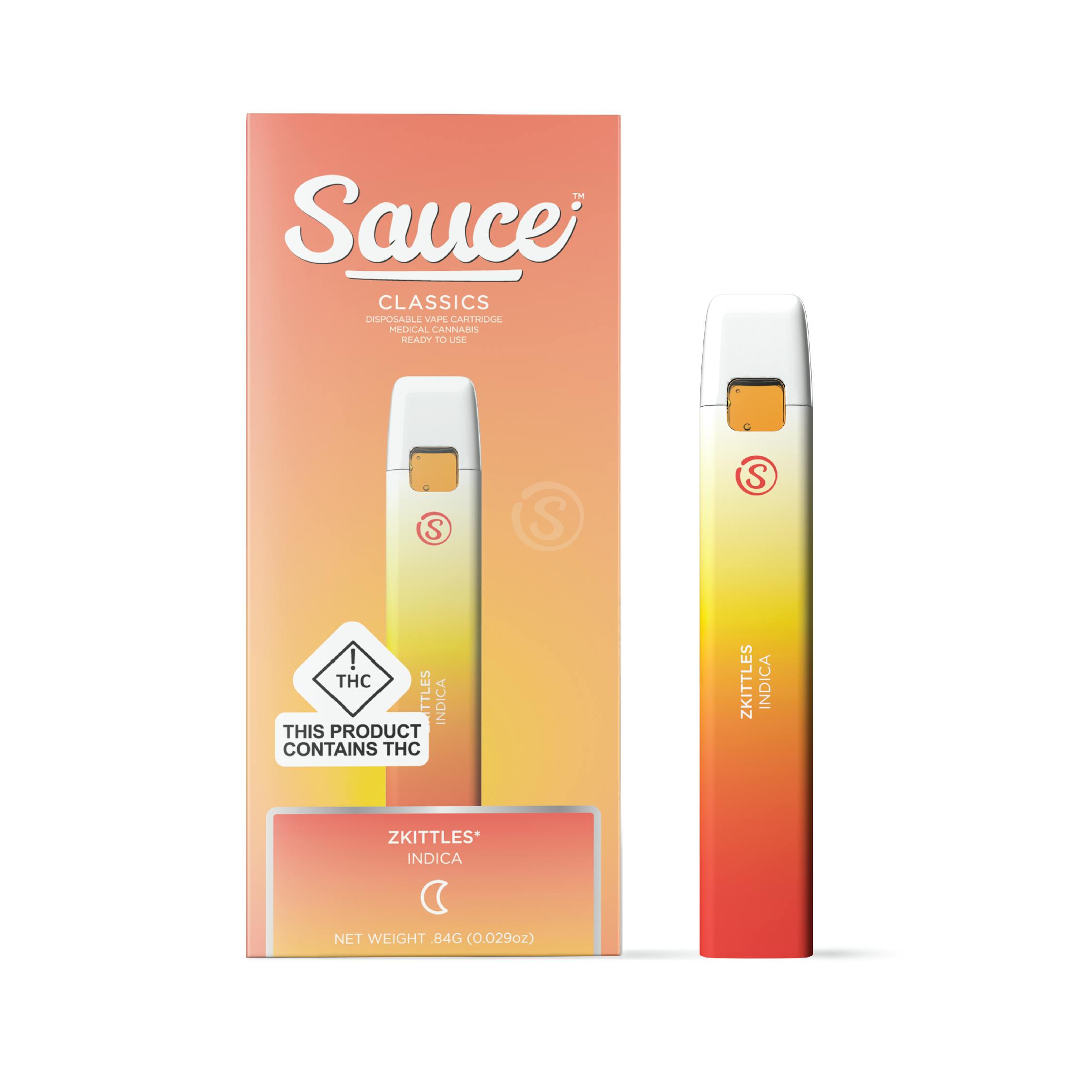 Zkittles Disposable 1g (Indica) l Sauce | Piqua - OCC