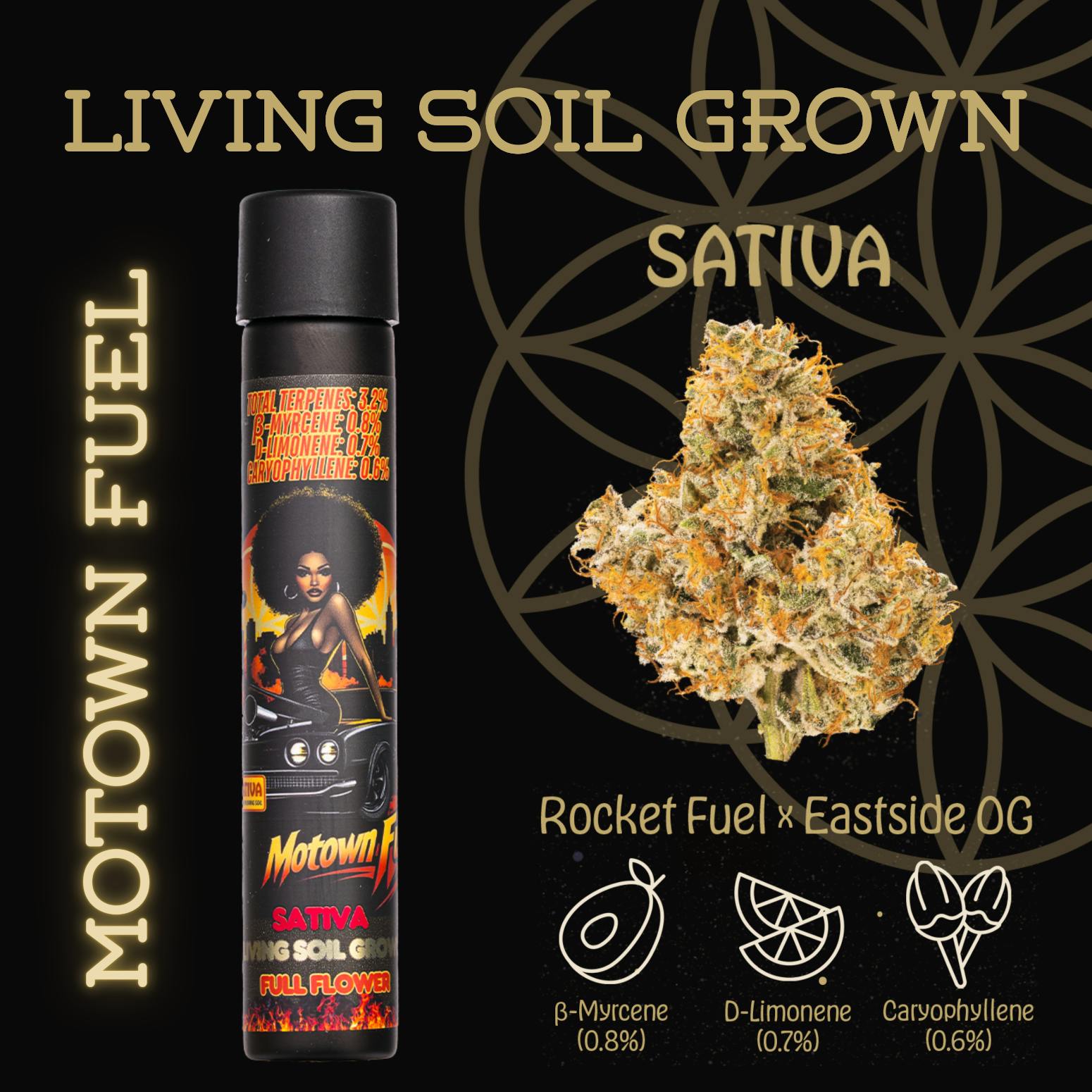 Product: Flower of Life | Pre-Roll - 1g - Motown Fuel