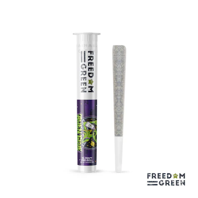 Freedom Green - 1g Preroll - Alien Glue