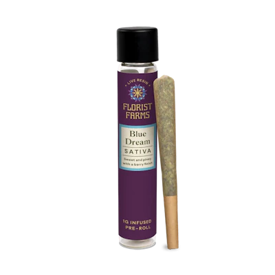 Florist Farms - 1g Live Resin & Diamond Infused Preroll - Blue Dream - PRE_ROLLS by Florist Farms at King of Budz