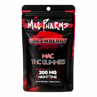 Mac Pharms - 200mg Gummies - Strawberry - EDIBLES by Mac Pharms at King of Budz