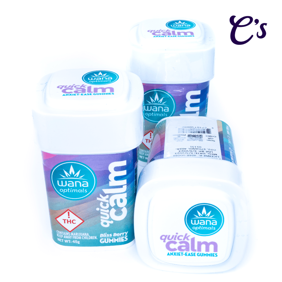 Wana | Gummie Optimal Quick Calm (CBG/CBD/THC) Bliss Berry 10mg