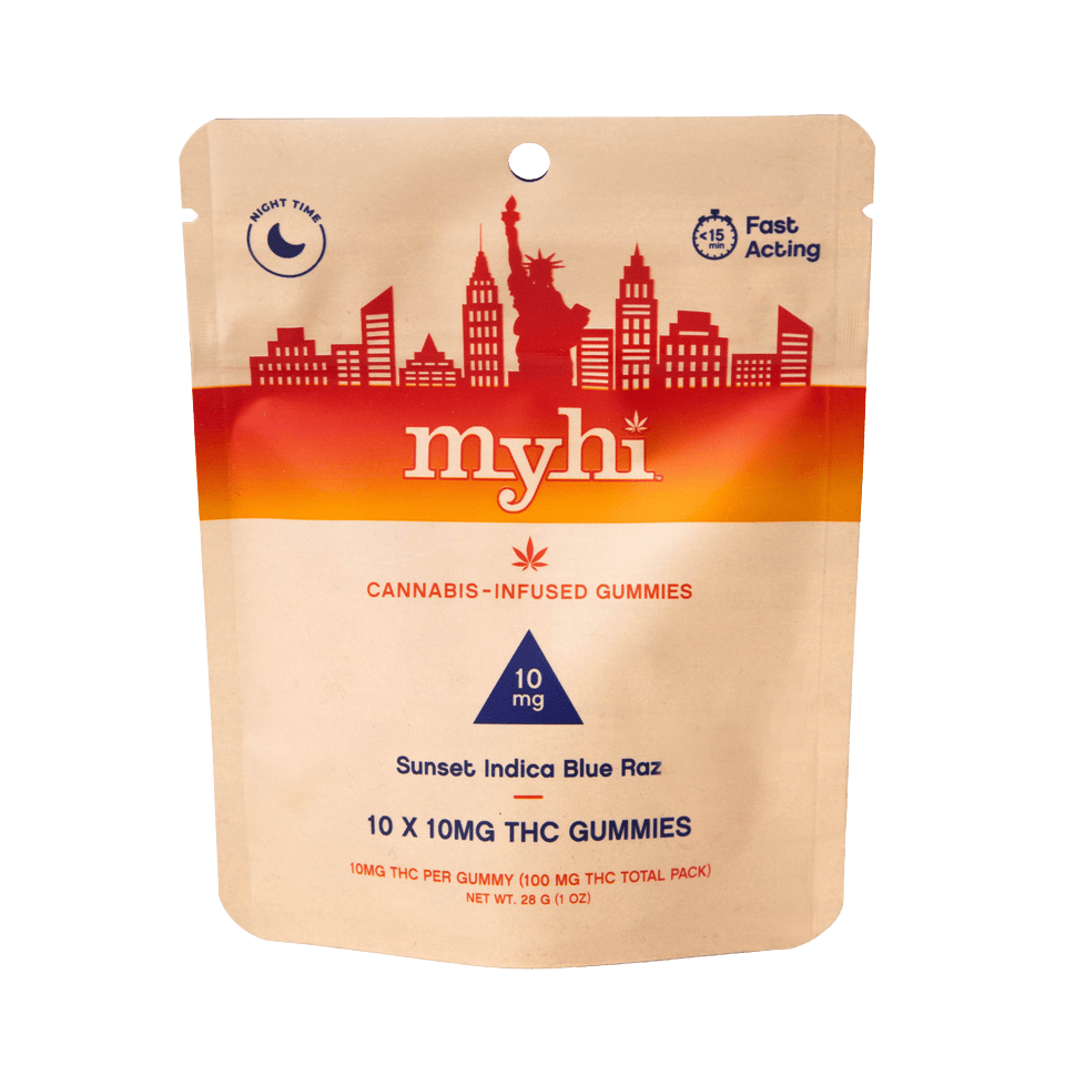 MyHi - Relax Indica Blue Raz - Gummies - 100mg image 0